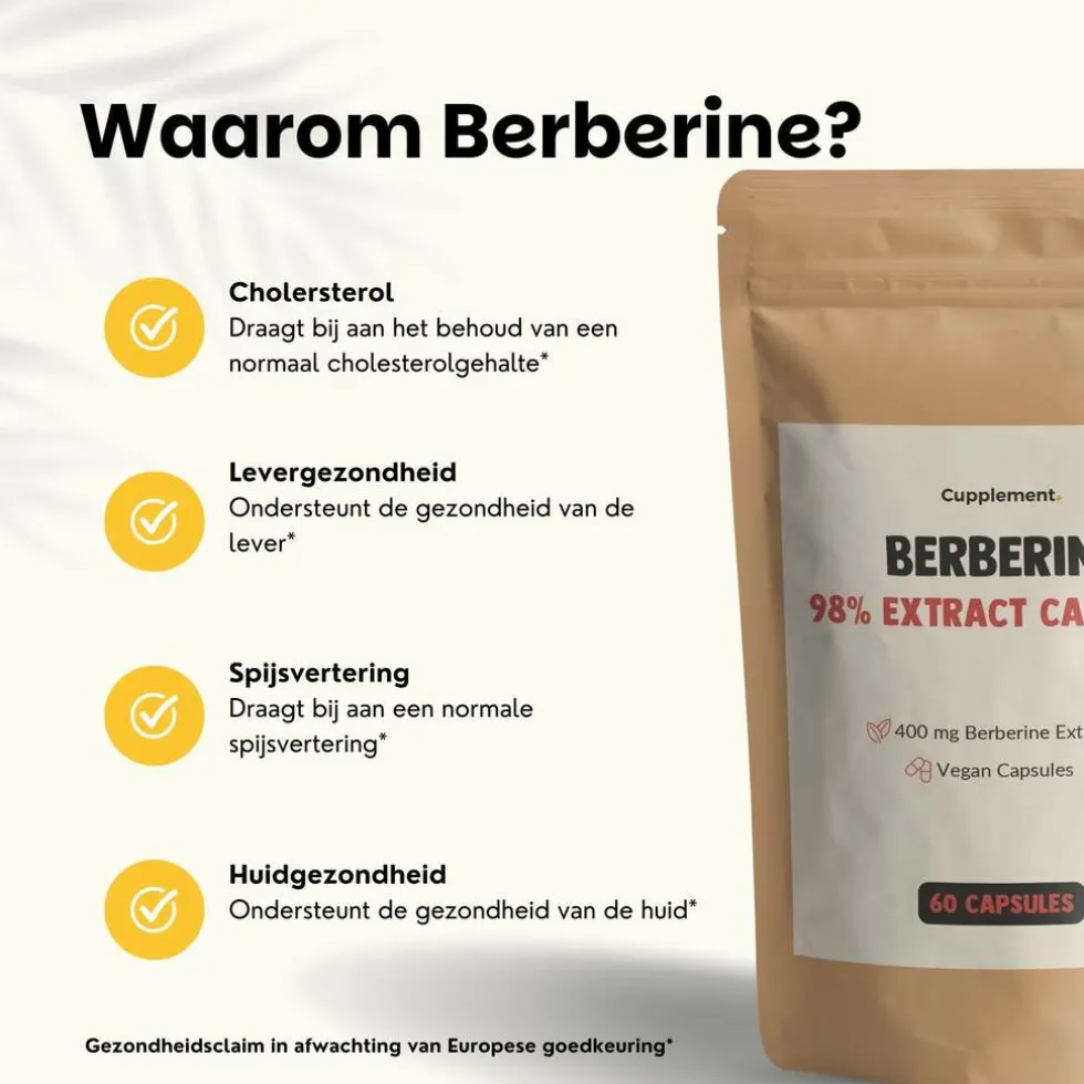 20-korting-cupplement-berberi-jHZiRwQI-3.webp New Cupplement 20% Korting | Berberine Extract Capsules 400 Mg