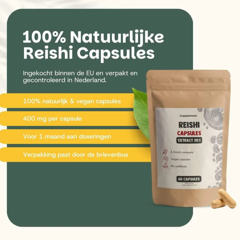 20-korting-cupplement-reishi-yhWYaQjA-3.webp Discount Cupplement 20% Korting | Reishi Extract 400 Mg Capsules