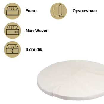 Outlet Best Sleep ABZ Rond Matras Box Comfort 95 Cm