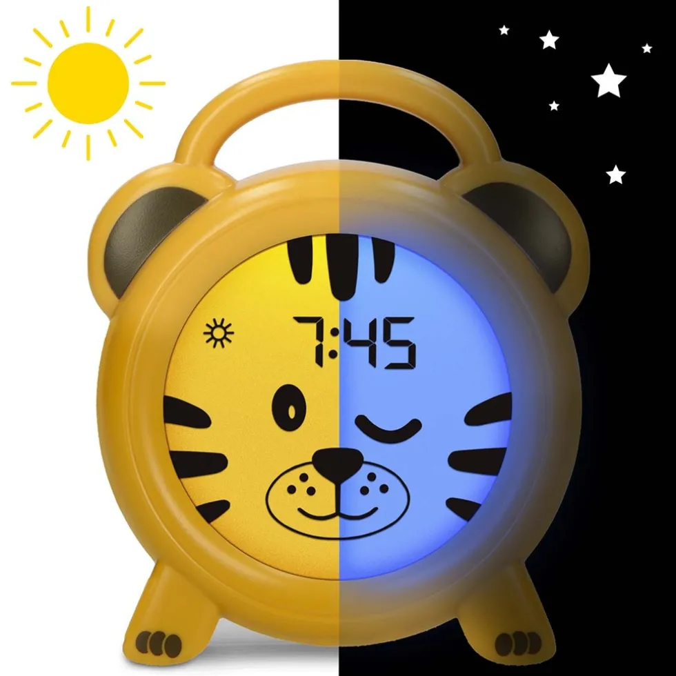 alecto-bc100tiger-slaaptrain-lKFFLDNS-2.webp Discount Alecto BC100TIGER - Slaaptrainer, Nachtlampje En Wekker, Tijger