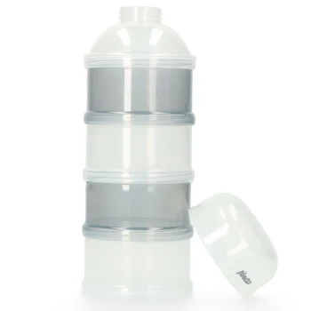 Sale Alecto BF-4 - Melkpoedertoren, 4 Grote Stapelbare Bakjes , Verdeeltuit, Wit/grijs