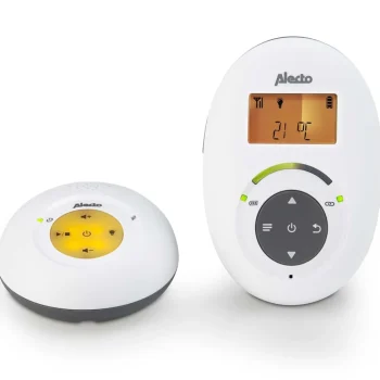 Outlet Alecto DBX-115 - Babyfoon Full Eco DECT, Wit/antraciet