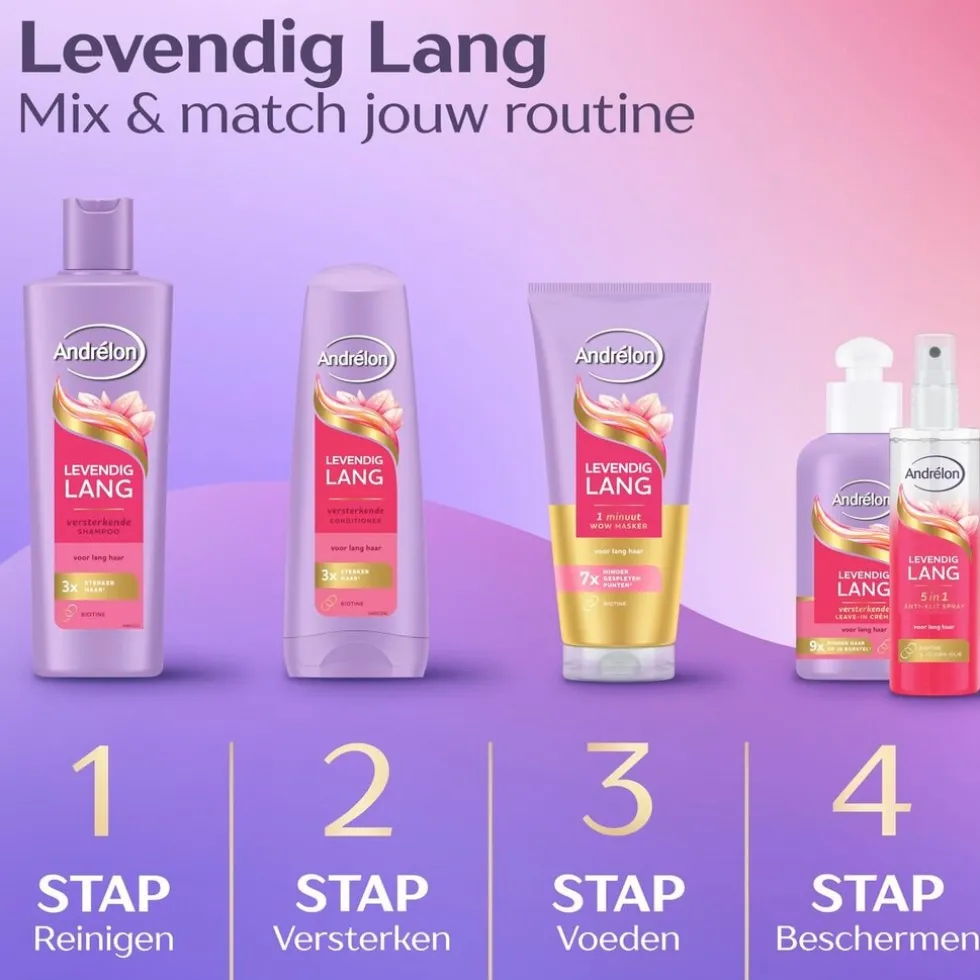 andrlon-levendig-lang-versterk-utMlLyEY-2.webp Sale Andrelon Andrélon Levendig Lang Versterkende Shampoo