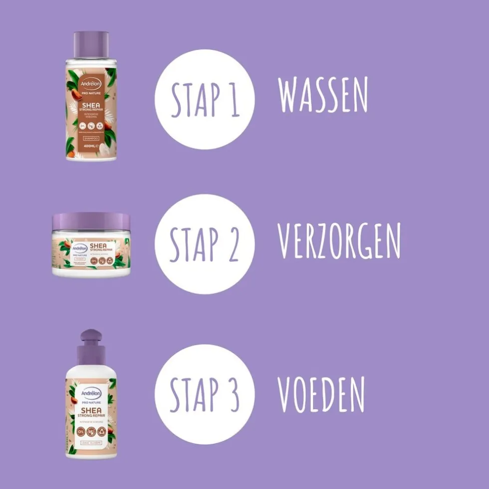 andrlon-pro-nature-shea-strong-hwdagRyP-3.webp Outlet Andrelon Andrélon Pro Nature Shea Strong Repair Leave-In Crème