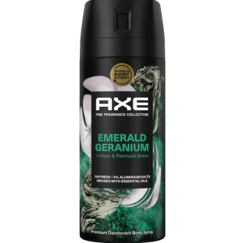 New Axe Fine Fragrance Emerald Geranium Deodorant & Bodyspray
