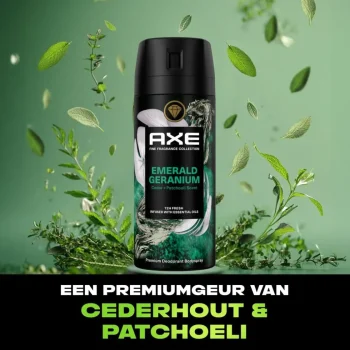 New Axe Fine Fragrance Emerald Geranium Deodorant & Bodyspray