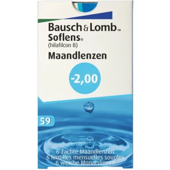 Outlet Bausch & Lomb -2.00 Maandlenzen