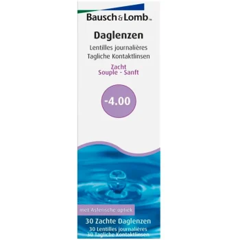 Hot Bausch & Lomb -4.00 Zachte Daglenzen
