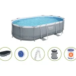 Outlet Bestway Power Steel Ovalen Opbouwzwembad