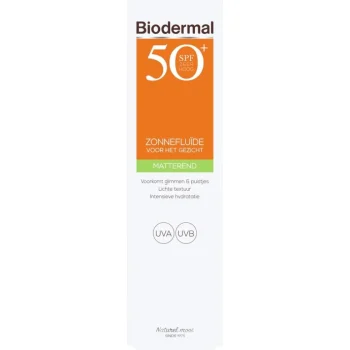 Sale Biodermal SPF50+ Matterende Zonnefluïde Voor Je Gezicht