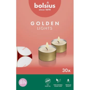 Best Bolsius Golden Lights 8-Uur Waxinelichtjes