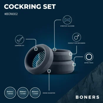 Clearance Boners Cockring Set 3-delig