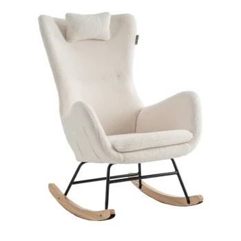 Hot Born Lucky Schommelstoel Teddy Stof