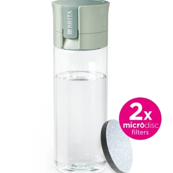 Outlet BRITA Waterfilterfles Vital 0.6L Lichtgroen Inclusief 2 MicroDisc Single Unit
