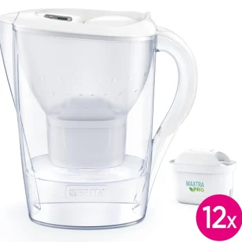 Outlet BRITA Waterfilterkan Marella Cool 2.4L Wit Incl.12 MAXTRA PRO Waterfilterpatroon