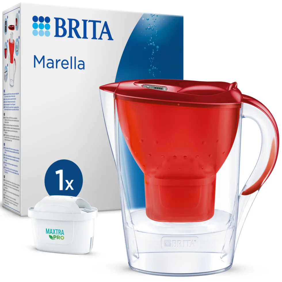 brita-waterfilterkan-marella-c-lXgdPPgJ-0.webp Clearance BRITA Waterfilterkan Marella Cool 2.4L Rood Incl. 1 MAXTRA PRO