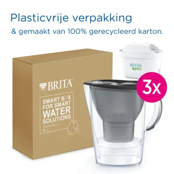 New BRITA Waterfilterkan Marella Cool 2.4L Grijs Incl. 3 MAXTRA PRO ALL-IN-1 Filterpatroon