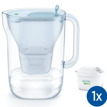 Hot BRITA Waterfilterkan Style Eco Cool 2.4L Blauw Incl,1 MAXTRA PRO Waterfilterpatroon