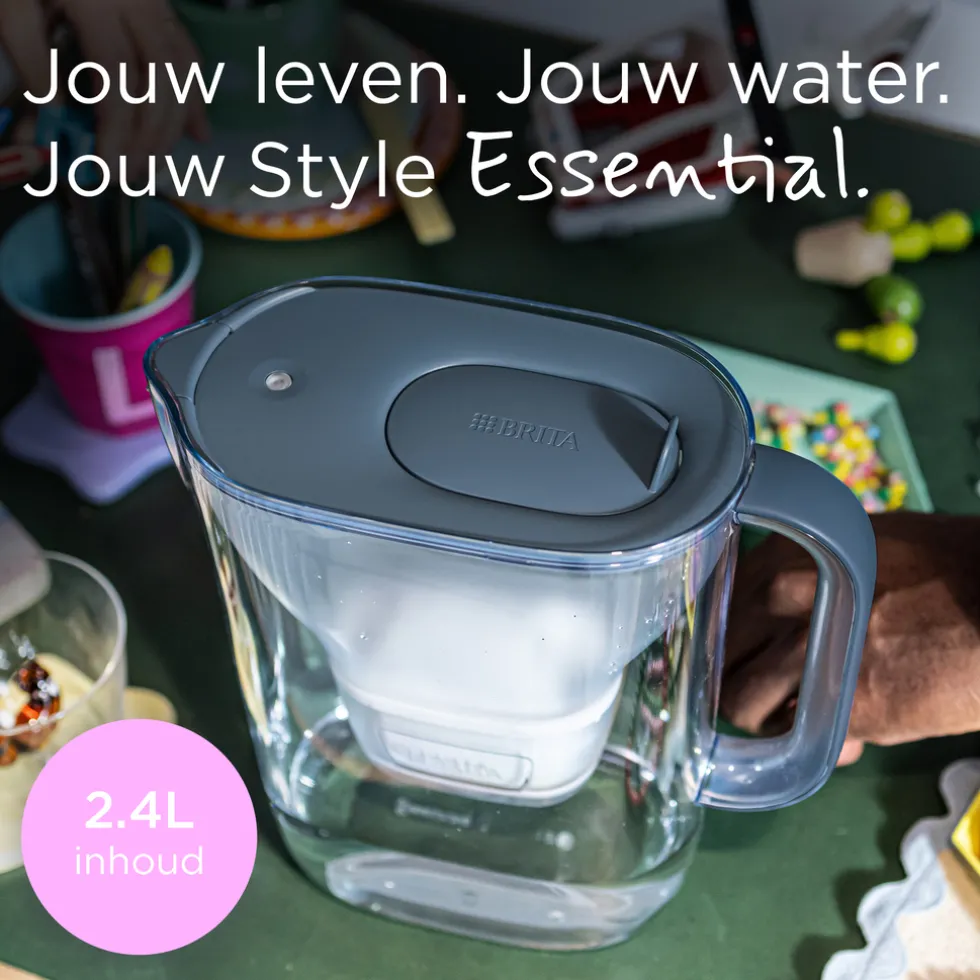 brita-waterfilterkan-style-ess-xtaOCQLu-1.webp Fashion BRITA Waterfilterkan Style Essential Blauw (2,4L) Incl. 6x MAXTRA PRO Filters