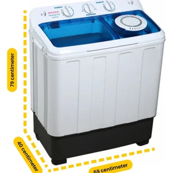 Hot Brock Xl Camping Wasmachine Met Dubbele Trommel 6,8kg Was En 5,0kg Centrifuge Capaciteit