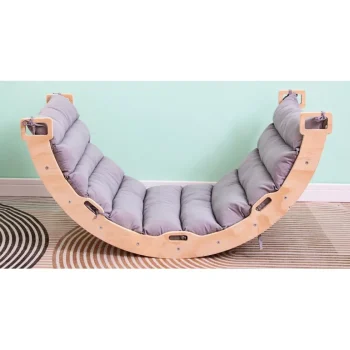 Online Buxibo Houten Klimbrug/Klimboog XXL Montessori Klimrek Inclusief Kussen