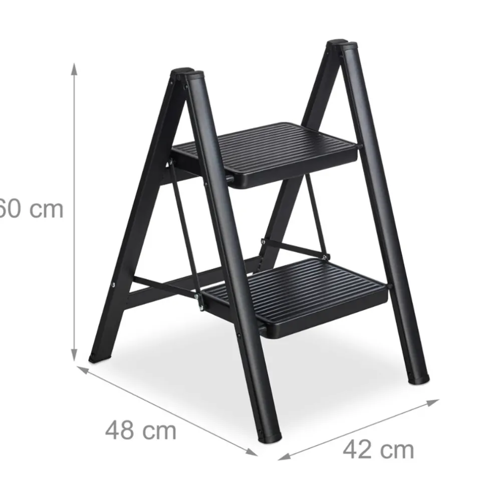 buxibo-keukentrapje-vouwladder-tIsmehTY-4.webp Sale Buxibo Keukentrapje Vouwladder 2 Staps Keukenopstapje Opvouwbare Ladderkruk