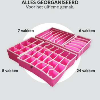 New Buxibo Kleding Opbergbox Set Opvouwbaar 4 Stuks