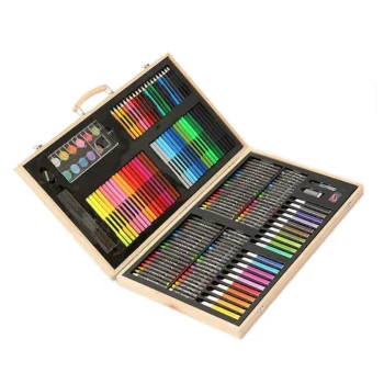 Outlet Buxibo Luxe 180 Delige Tekenset Tekendoos Met Kleurpotloden Waskrijt Acrylverf