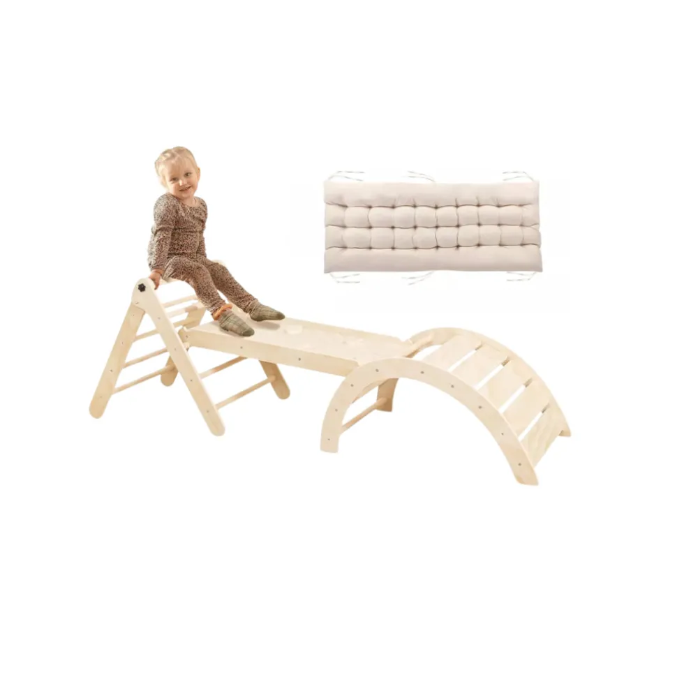 buxibo-mini-houten-klimrek-kl-tuNHmTej-0.webp Discount Buxibo Mini Houten Klimrek & Klimboog Met Kussen & Klimhelling Met Glijbaan