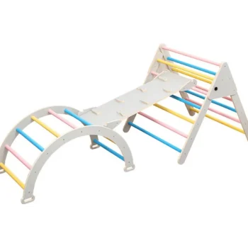 Fashion Buxibo XXL Klimrek Opvouwbare Driehoek Klimboog Helling Met Glijbaan Montessori