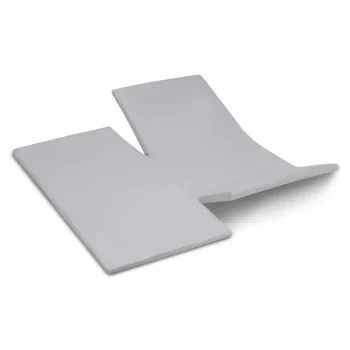 Best Cinderella Dubbele Splittopper Hoeslaken Katoen Satijn Sunday - Light Grey 180x200cm