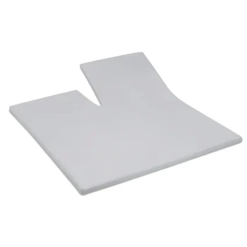 Clearance Cinderella Splittopper Single Split Hoeslaken Basic Katoen - Light Grey 180x210cm