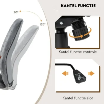 Clearance Costway Fluwelen Vintage Bureaustoel Met Kantelbare Rugleuning