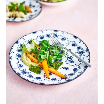 Outlet Cosy & Trendy 4 Stuks Flor Azul Dinerborden Porselein
