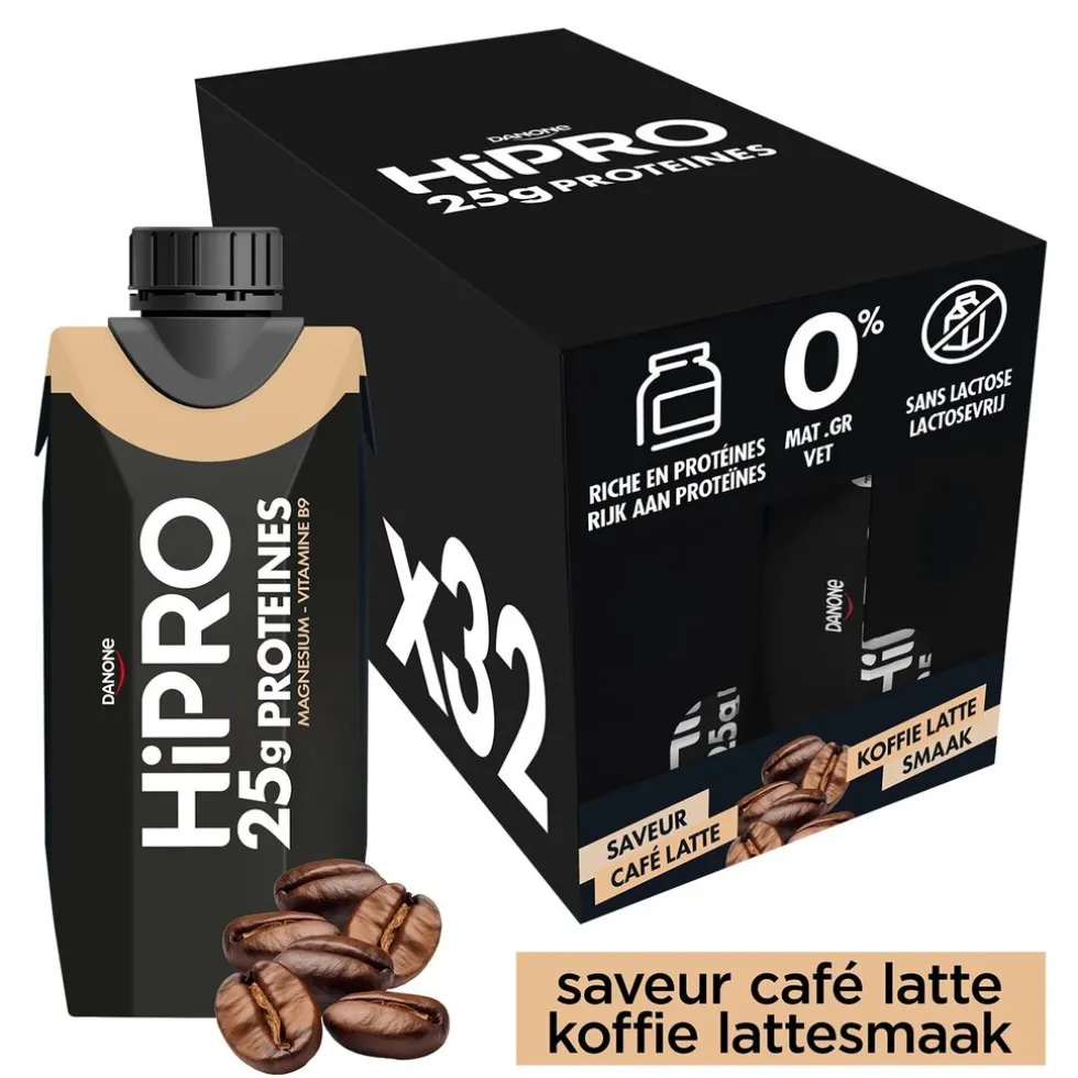 danone-hipro-koffie-protenesha-tnaQCoOl-1.webp Online DANONE HiPRO Koffie Proteïneshake Voordeelverpakking 32 X 330ml
