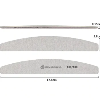 Outlet Dermarolling Professionele Nagelvijl Halve Maan Grit 100/180