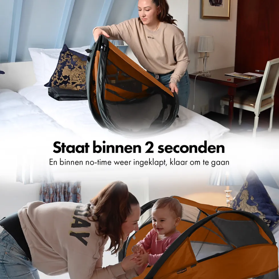 deryan-baby-luxe-campingbedje-bdaGKztd-3.webp Clearance Deryan Baby Luxe Campingbedje Met Zelfopblaasbare Matras