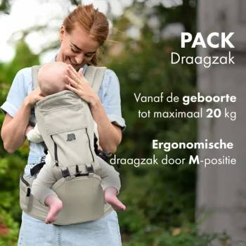 Hot Deryan Pack Luxe Ergonomische Draagzak + Opbergvakjes