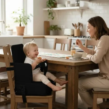 New Deryan Travel Booster Stoelverhoger Inclusief Bevestigingsriem