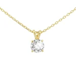 Hot Di Lusso 14K Gouden Collier Met Hanger – 0.25 Ct Lab Grown Diamant
