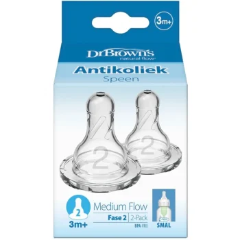 New Dr. Brown's Fase 2 3+M Flesspenen Voor Smalle Halsfles