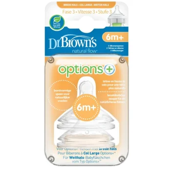 Fashion Dr. Brown's Options+ 6+M Fase 3 Spenen