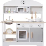 Outlet Eco Toys Grijs Moderne Houten Kinderkeuken