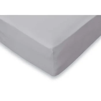 Discount Elegance Hoeslaken Jersey Katoen Stretch 35cm Hoge Hoek - Licht Grijs 140x210/220cm