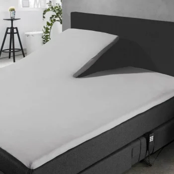 Sale Elegance Splittopper Hoeslaken Jersey Katoen Stretch - Licht Grijs 160x200cm