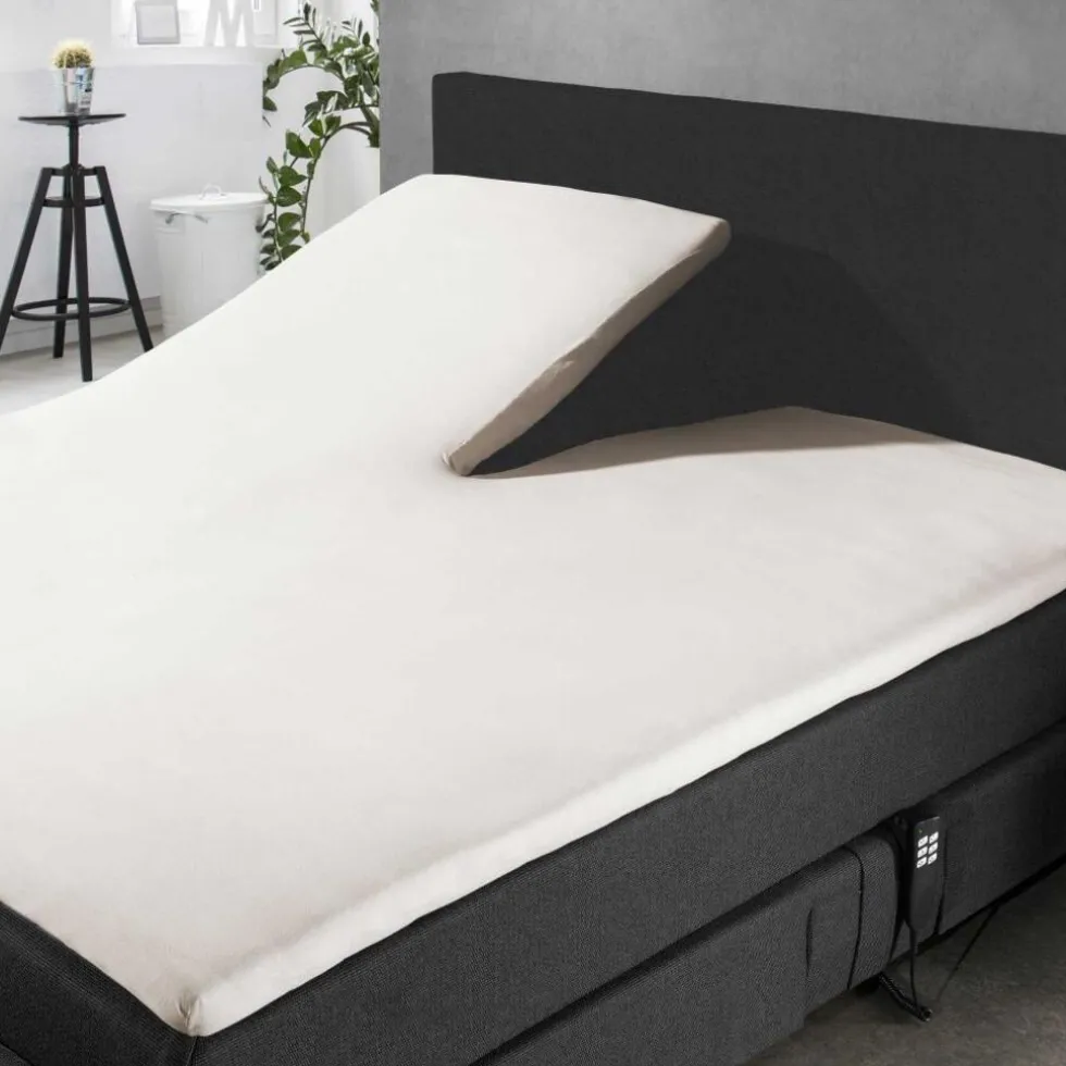 elegance-splittopper-hoeslaken-cNCzCNbz-1.webp Clearance Elegance Splittopper Hoeslaken Jersey Katoen Stretch - Ivoor 180x210/220cm