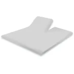 Clearance Elegance Splittopper Hoeslaken Perkal Katoen - Licht Grijs 180x210/220cm