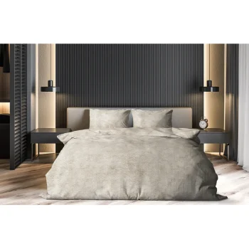 Best Eleganzzz Dekbedovertrek Flanel Fleece - Beige 140x200/220cm