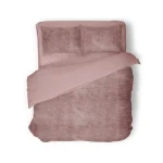 Discount Eleganzzz Dekbedovertrek Flanel Fleece - Old Rose 240x200/220cm