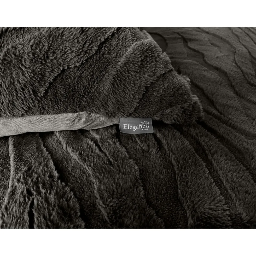 eleganzzz-dekbedovertrek-jacqu-IRgHVygN-2.webp Clearance Eleganzzz Dekbedovertrek Jacquard Rabbit Fur - Taupe Grey 240x200/220cm